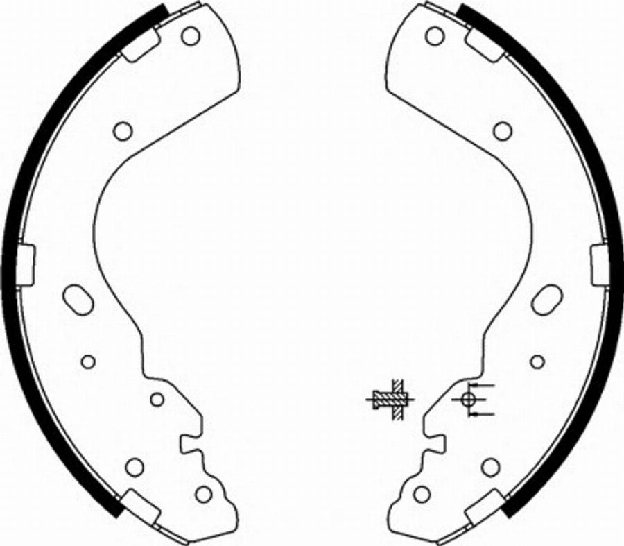 Spidan 33933 - Jeu de mâchoires de frein cwaw.fr