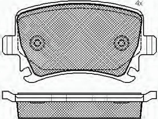 Spidan 32904 - Kit de plaquettes de frein, frein à disque cwaw.fr