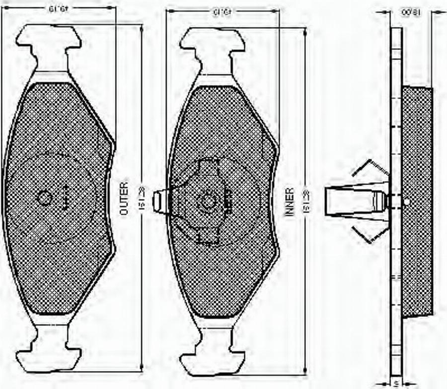 Spidan 32906 - Kit de plaquettes de frein, frein à disque cwaw.fr