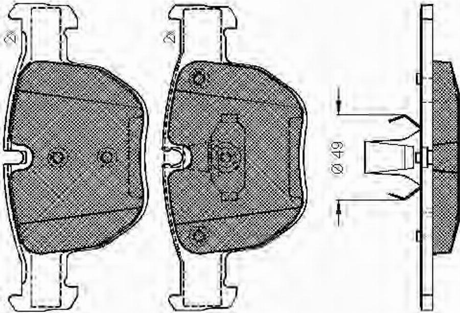 Spidan 32907 - Kit de plaquettes de frein, frein à disque cwaw.fr