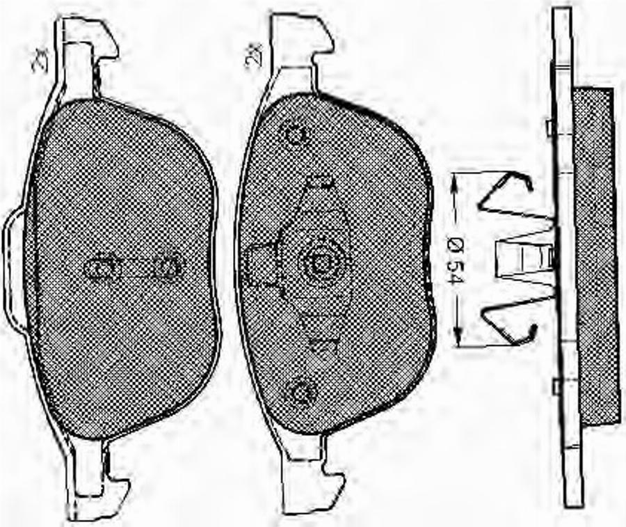 Spidan 32914 - Kit de plaquettes de frein, frein à disque cwaw.fr