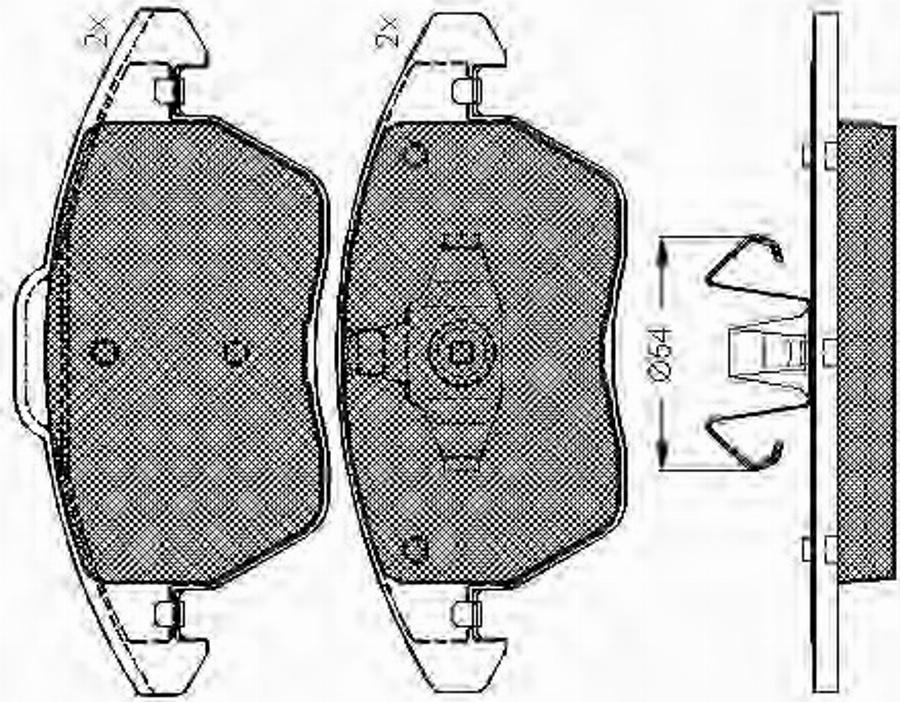 Spidan 32913 - Kit de plaquettes de frein, frein à disque cwaw.fr