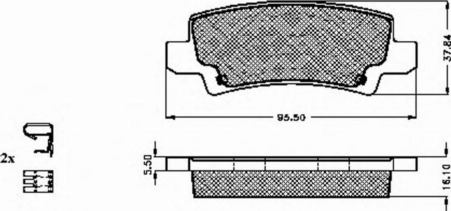 Spidan 32446 - Kit de plaquettes de frein, frein à disque cwaw.fr