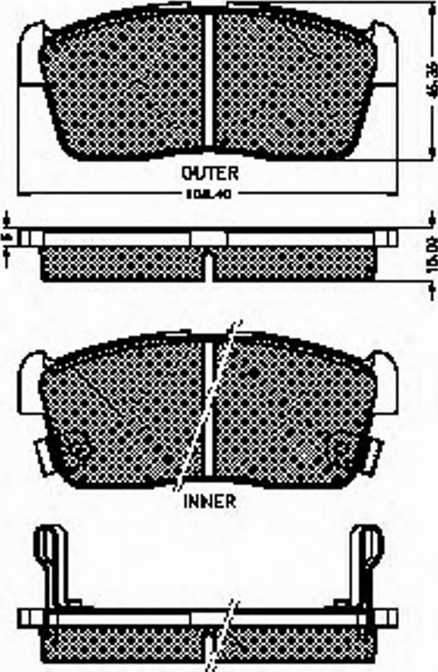 Spidan 32440 - Kit de plaquettes de frein, frein à disque cwaw.fr