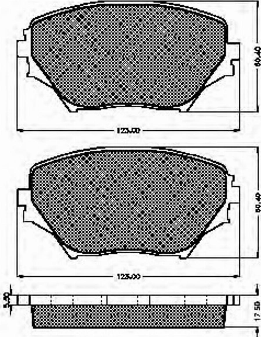 Spidan 32448 - Kit de plaquettes de frein, frein à disque cwaw.fr