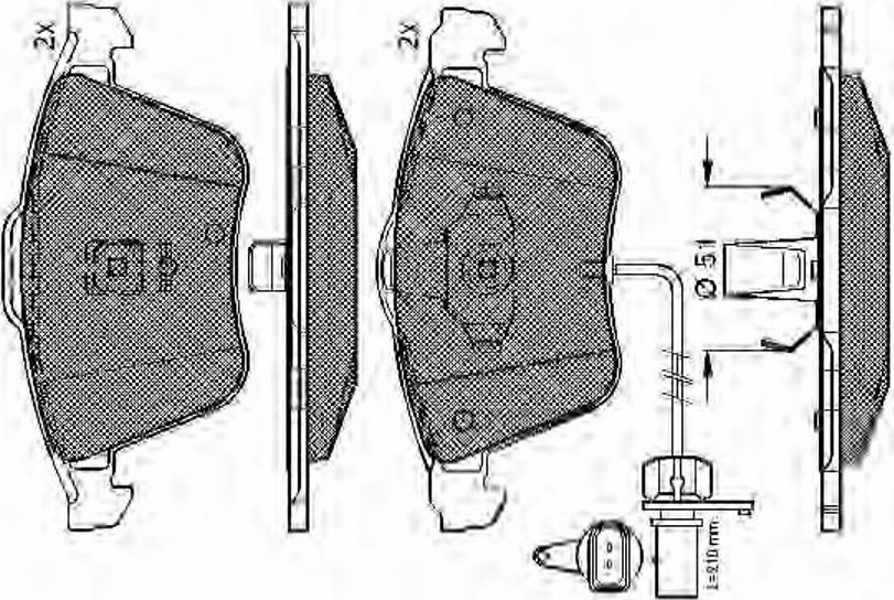 Spidan 32454 - Kit de plaquettes de frein, frein à disque cwaw.fr