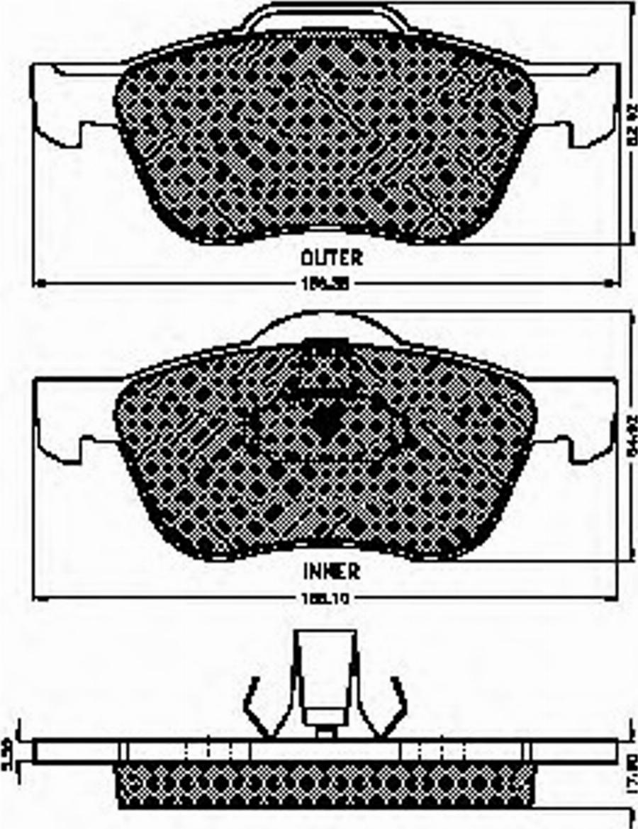 Spidan 32451 - Kit de plaquettes de frein, frein à disque cwaw.fr