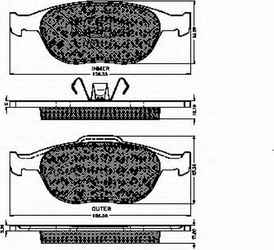 Spidan 32458 - Kit de plaquettes de frein, frein à disque cwaw.fr