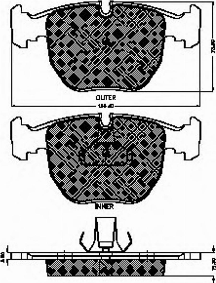 Spidan 32453 - Kit de plaquettes de frein, frein à disque cwaw.fr