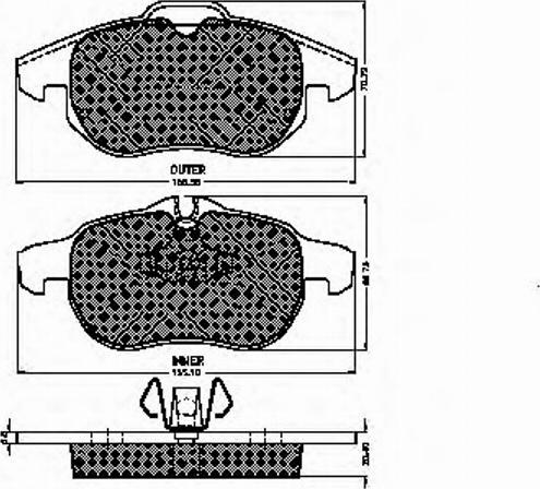 Spidan 32457 - Kit de plaquettes de frein, frein à disque cwaw.fr