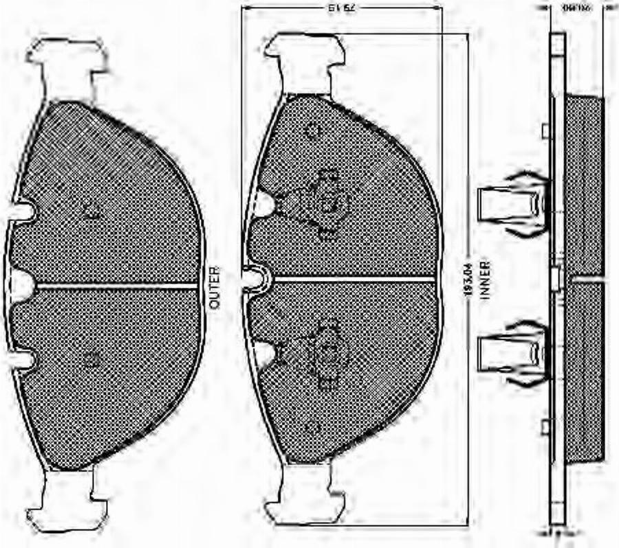 Spidan 32465 - Kit de plaquettes de frein, frein à disque cwaw.fr