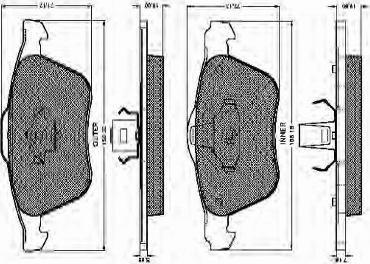 Spidan 32468 - Kit de plaquettes de frein, frein à disque cwaw.fr