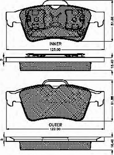 Spidan 32467 - Kit de plaquettes de frein, frein à disque cwaw.fr