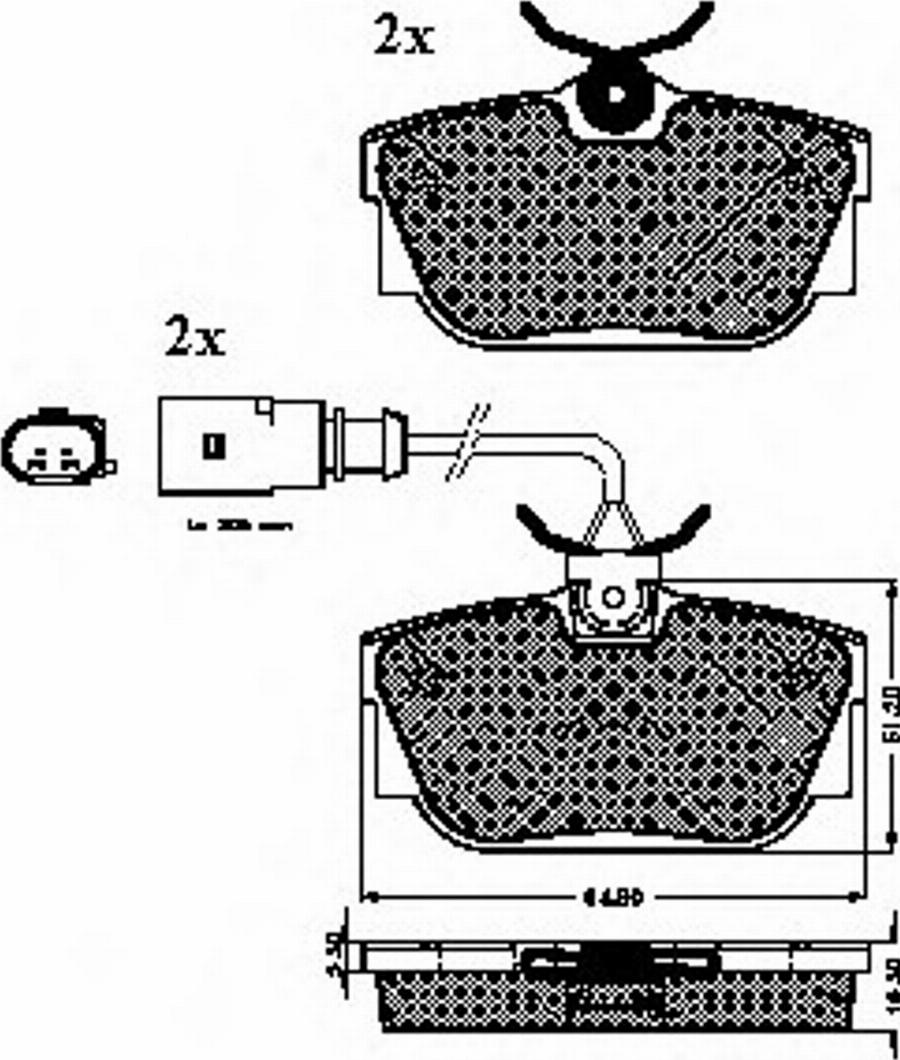 Spidan 32432 - Kit de plaquettes de frein, frein à disque cwaw.fr