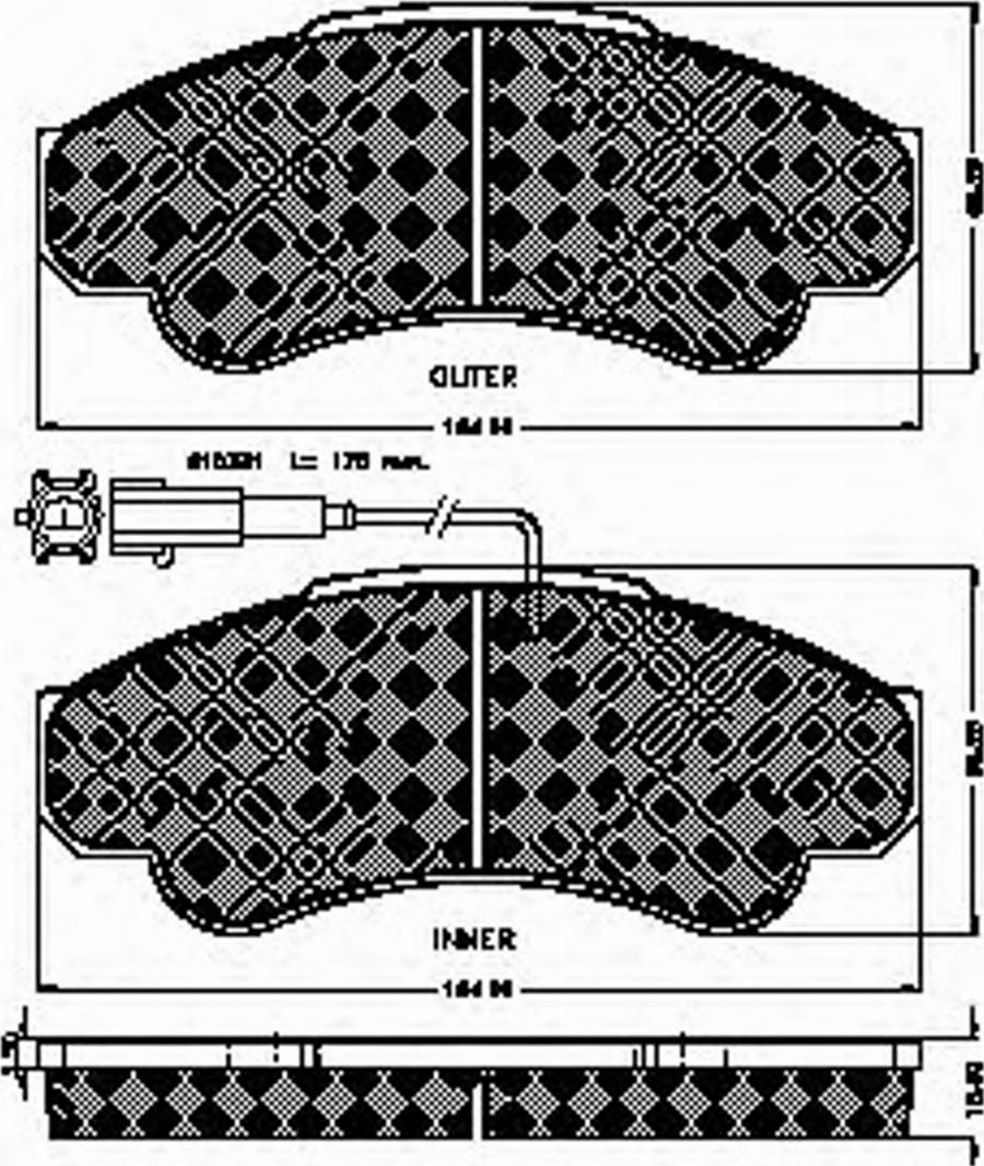 Spidan 32428 - Kit de plaquettes de frein, frein à disque cwaw.fr