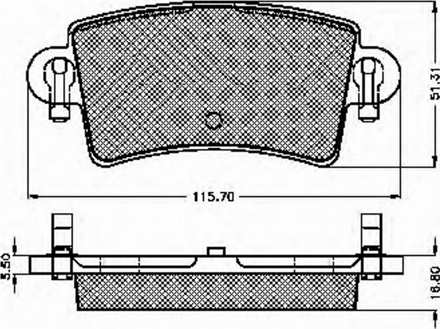 Spidan 32423 - Kit de plaquettes de frein, frein à disque cwaw.fr