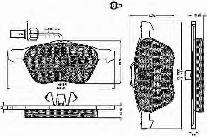 Spidan 32476 - Kit de plaquettes de frein, frein à disque cwaw.fr