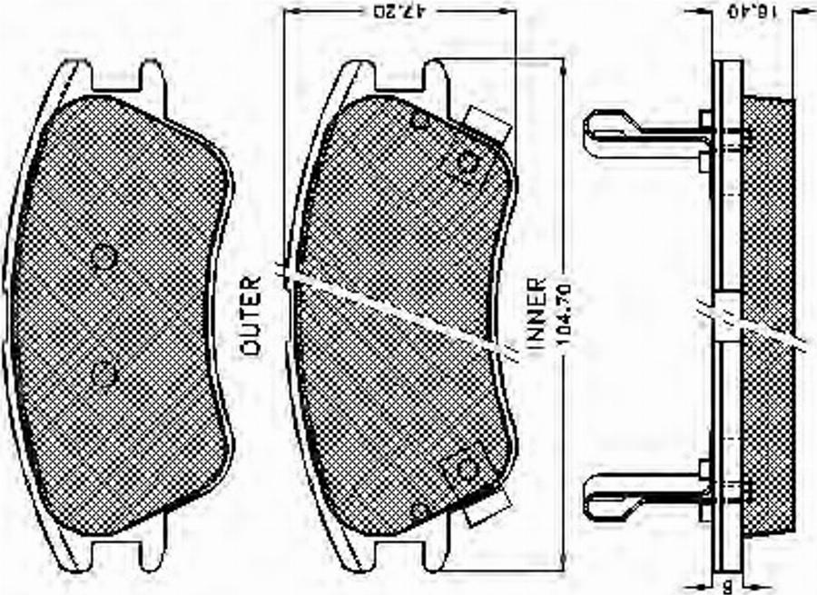 Spidan 32472 - Kit de plaquettes de frein, frein à disque cwaw.fr