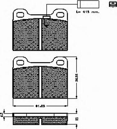 Spidan 32545 - Kit de plaquettes de frein, frein à disque cwaw.fr