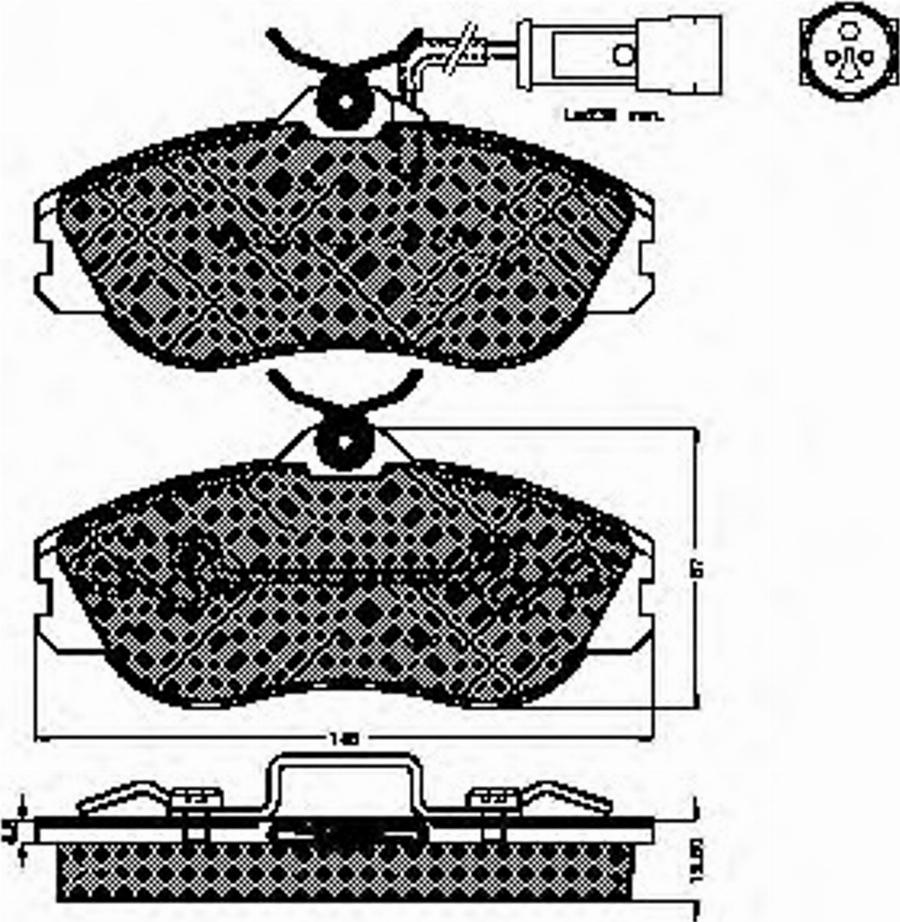 Spidan 32541 - Kit de plaquettes de frein, frein à disque cwaw.fr