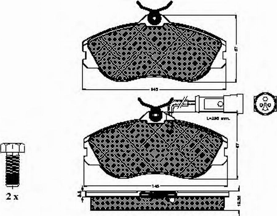 Spidan 32547 - Kit de plaquettes de frein, frein à disque cwaw.fr