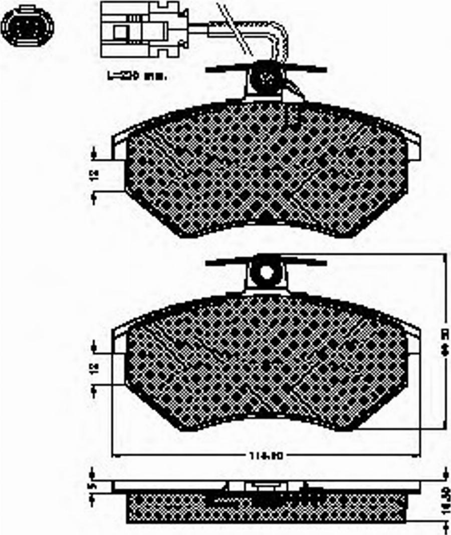 Spidan 32555 - Kit de plaquettes de frein, frein à disque cwaw.fr