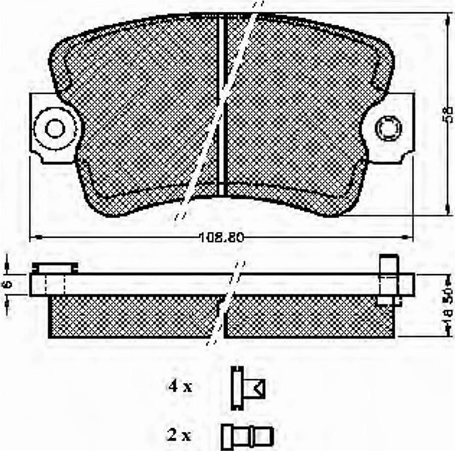 Spidan 32565 - Kit de plaquettes de frein, frein à disque cwaw.fr