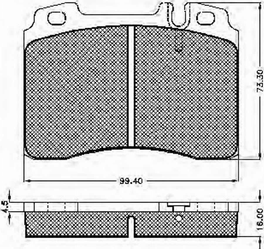 Spidan 32568 - Kit de plaquettes de frein, frein à disque cwaw.fr