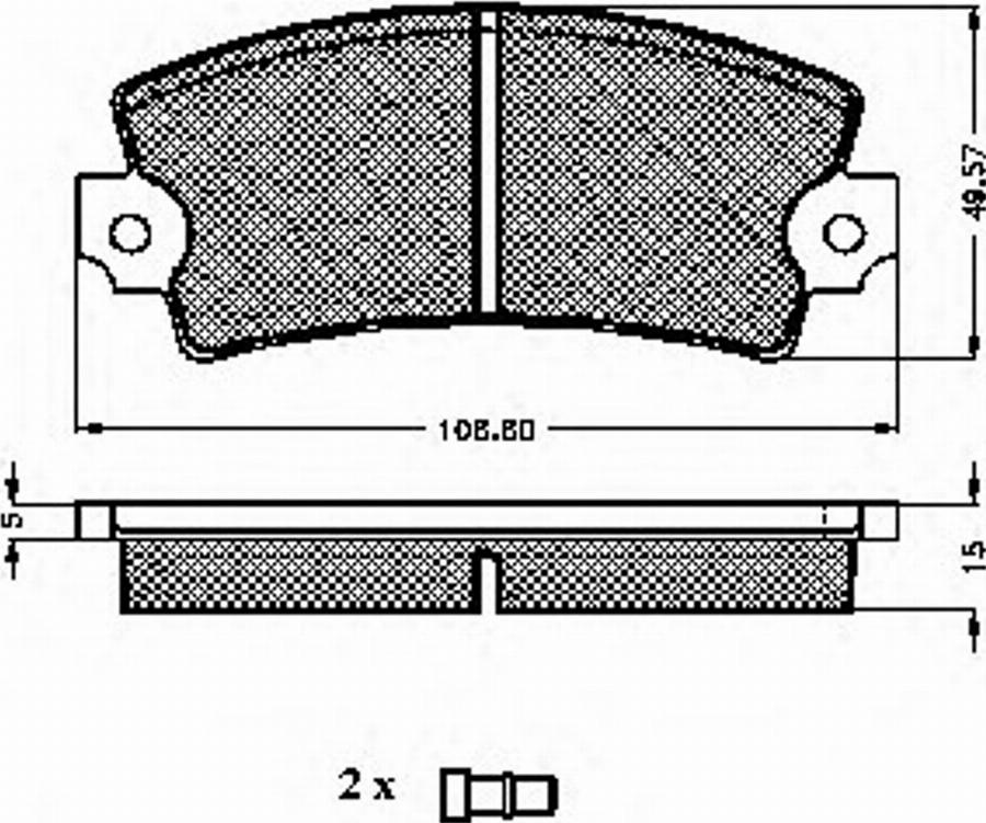 Spidan 32563 - Kit de plaquettes de frein, frein à disque cwaw.fr