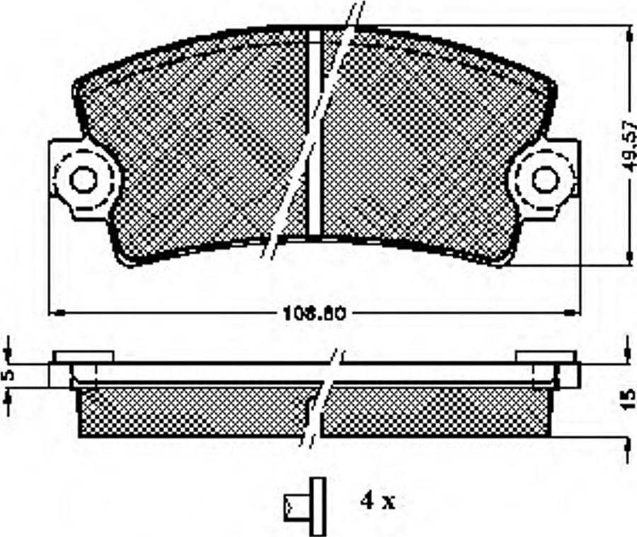 Spidan 32580 - Kit de plaquettes de frein, frein à disque cwaw.fr