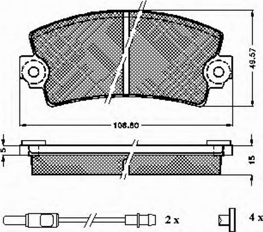 Spidan 32581 - Kit de plaquettes de frein, frein à disque cwaw.fr