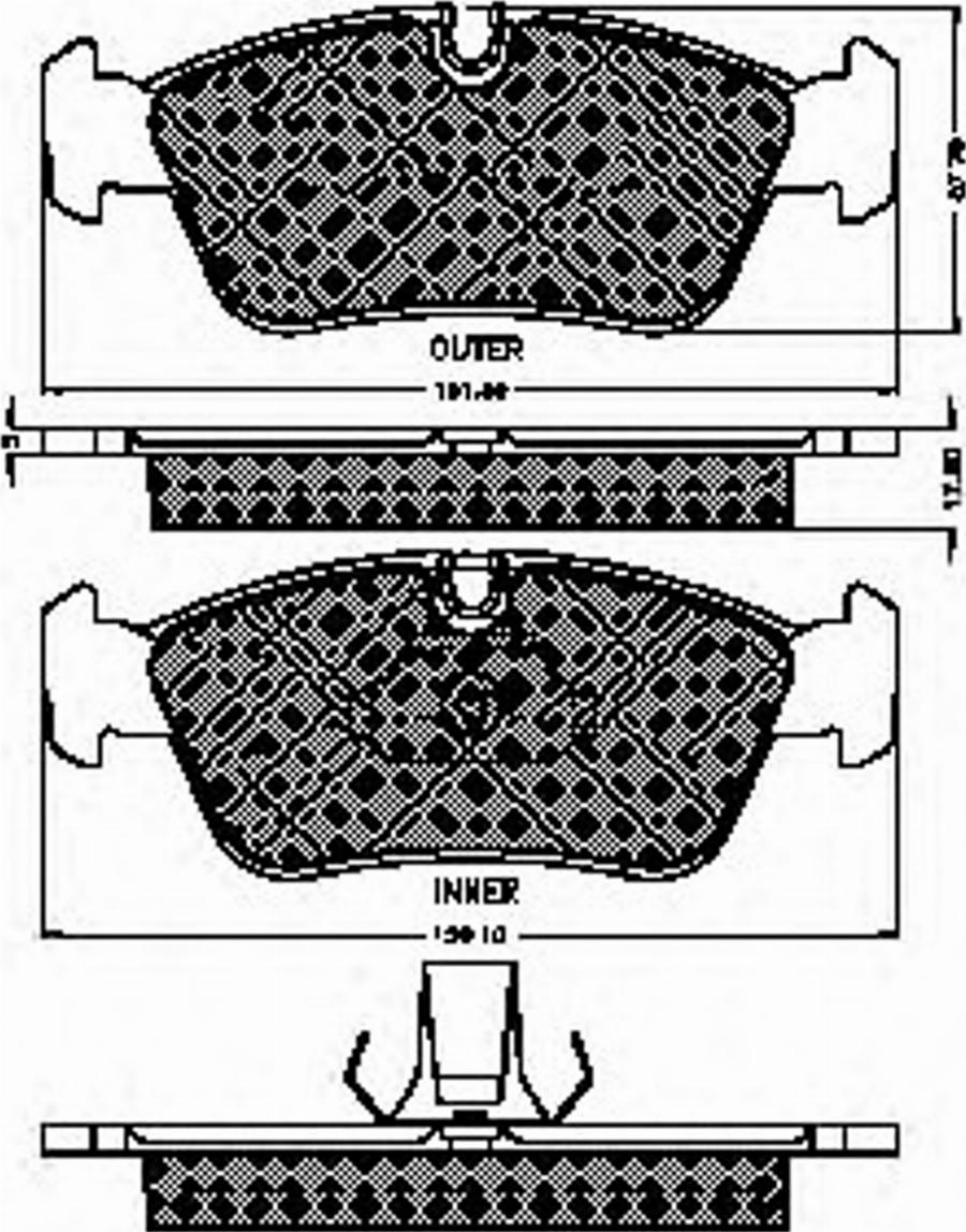 Spidan 32533 - Kit de plaquettes de frein, frein à disque cwaw.fr