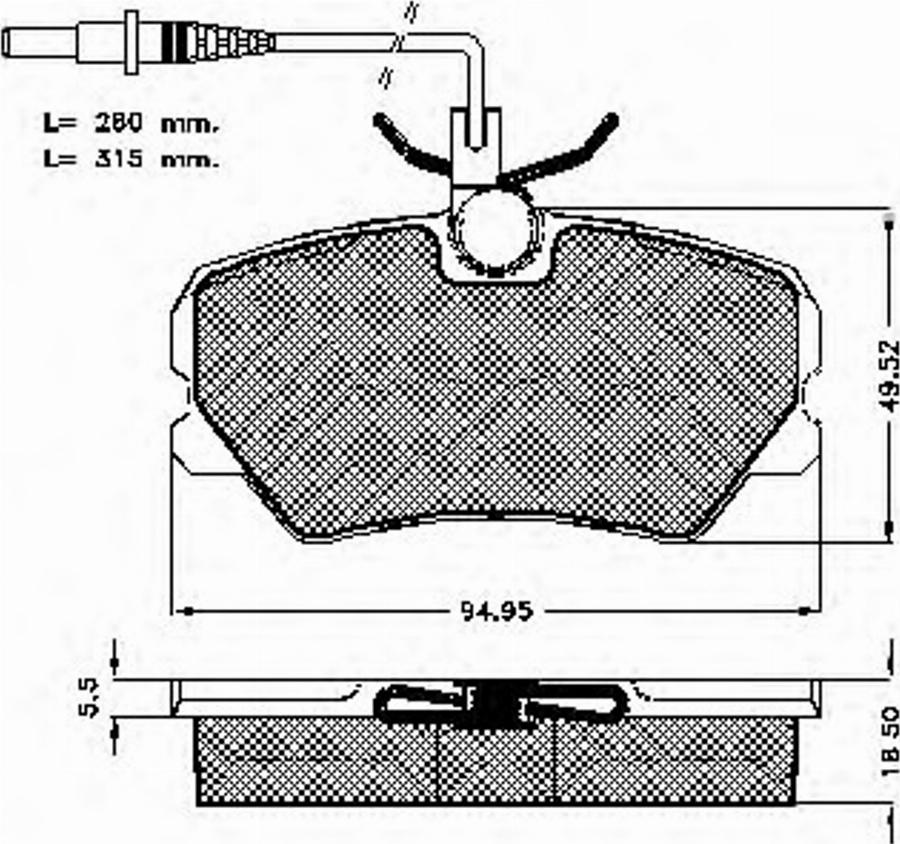 Spidan 32579 - Kit de plaquettes de frein, frein à disque cwaw.fr