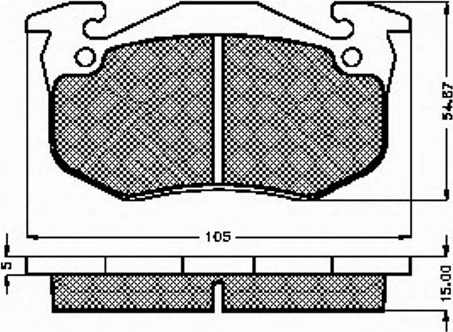 Spidan 32573 - Kit de plaquettes de frein, frein à disque cwaw.fr