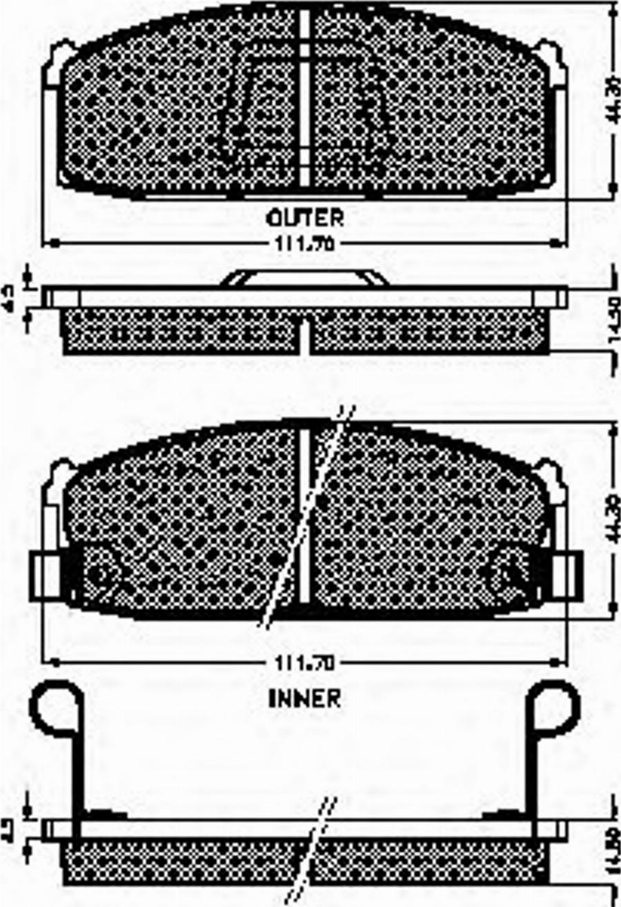 Spidan 32690 - Kit de plaquettes de frein, frein à disque cwaw.fr