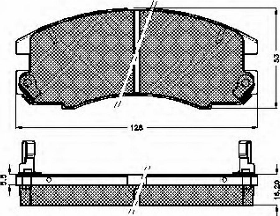 Spidan 32669 - Kit de plaquettes de frein, frein à disque cwaw.fr