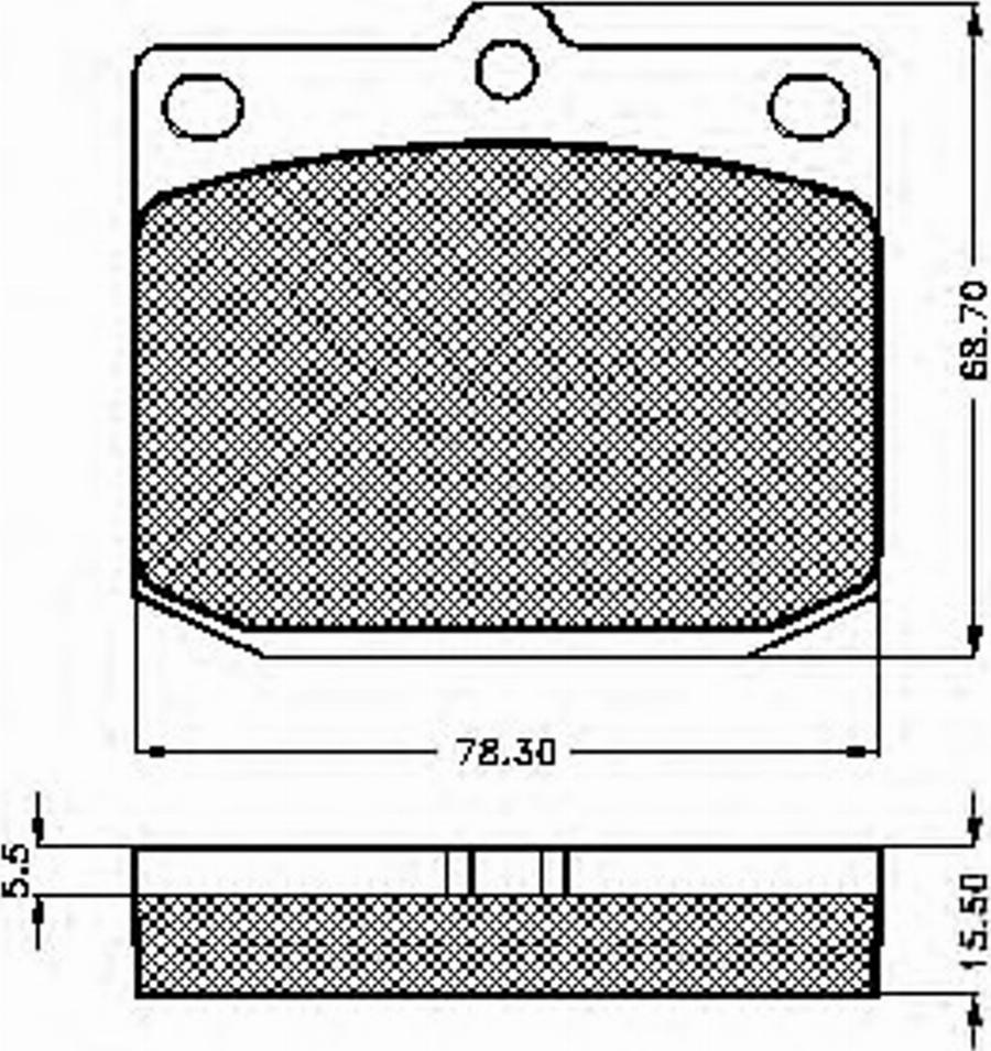 Spidan 32664 - Kit de plaquettes de frein, frein à disque cwaw.fr