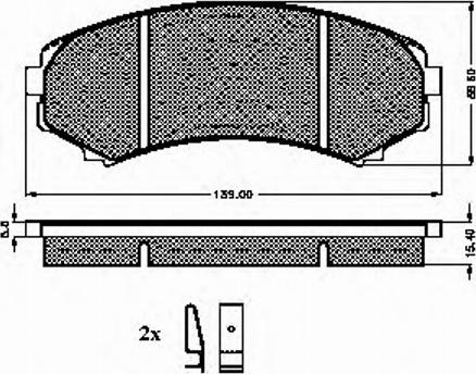 Spidan 32660 - Kit de plaquettes de frein, frein à disque cwaw.fr