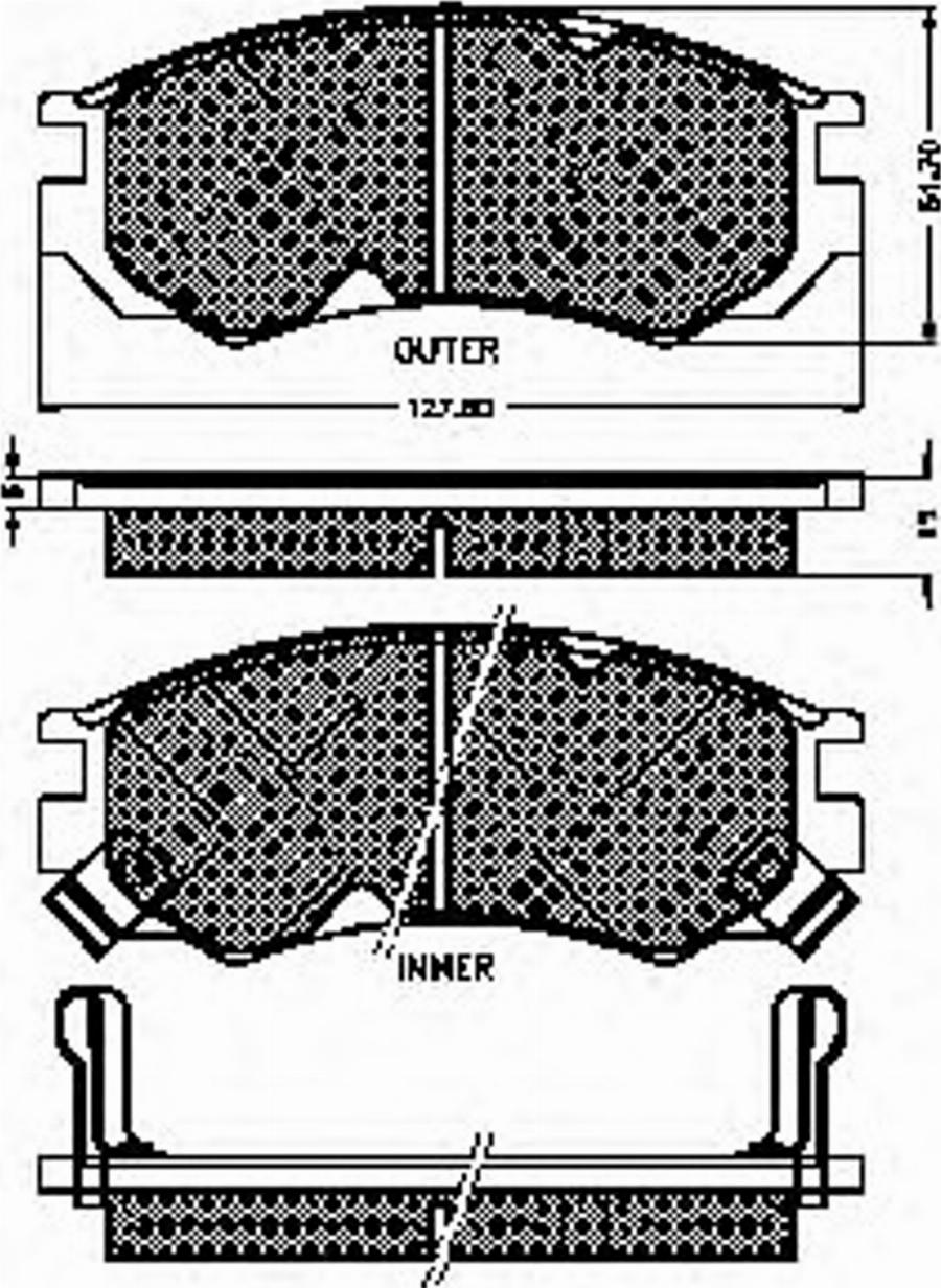 Spidan 32689 - Kit de plaquettes de frein, frein à disque cwaw.fr