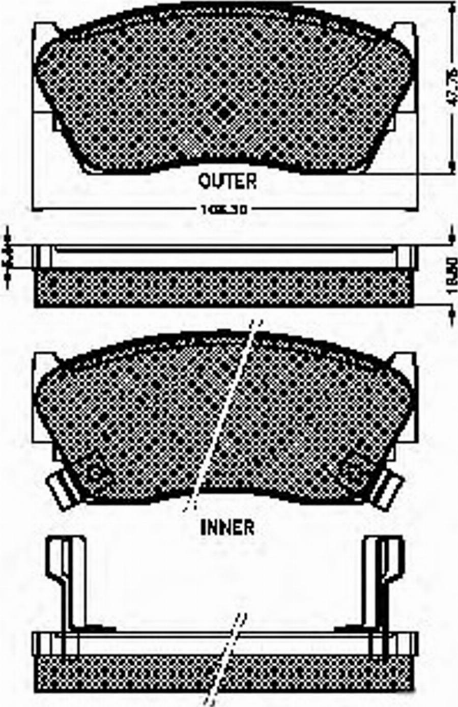 Spidan 32688 - Kit de plaquettes de frein, frein à disque cwaw.fr