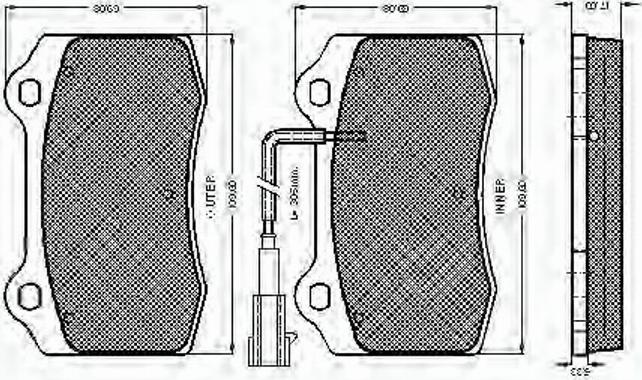 Spidan 32687 - Kit de plaquettes de frein, frein à disque cwaw.fr