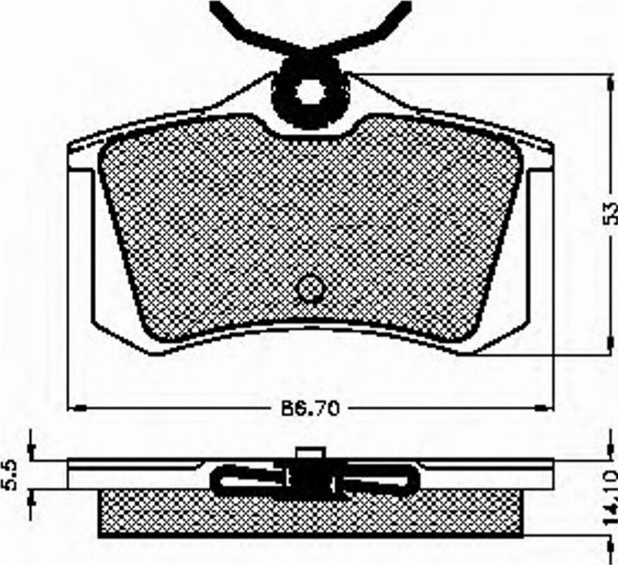 Spidan 32639 - Kit de plaquettes de frein, frein à disque cwaw.fr