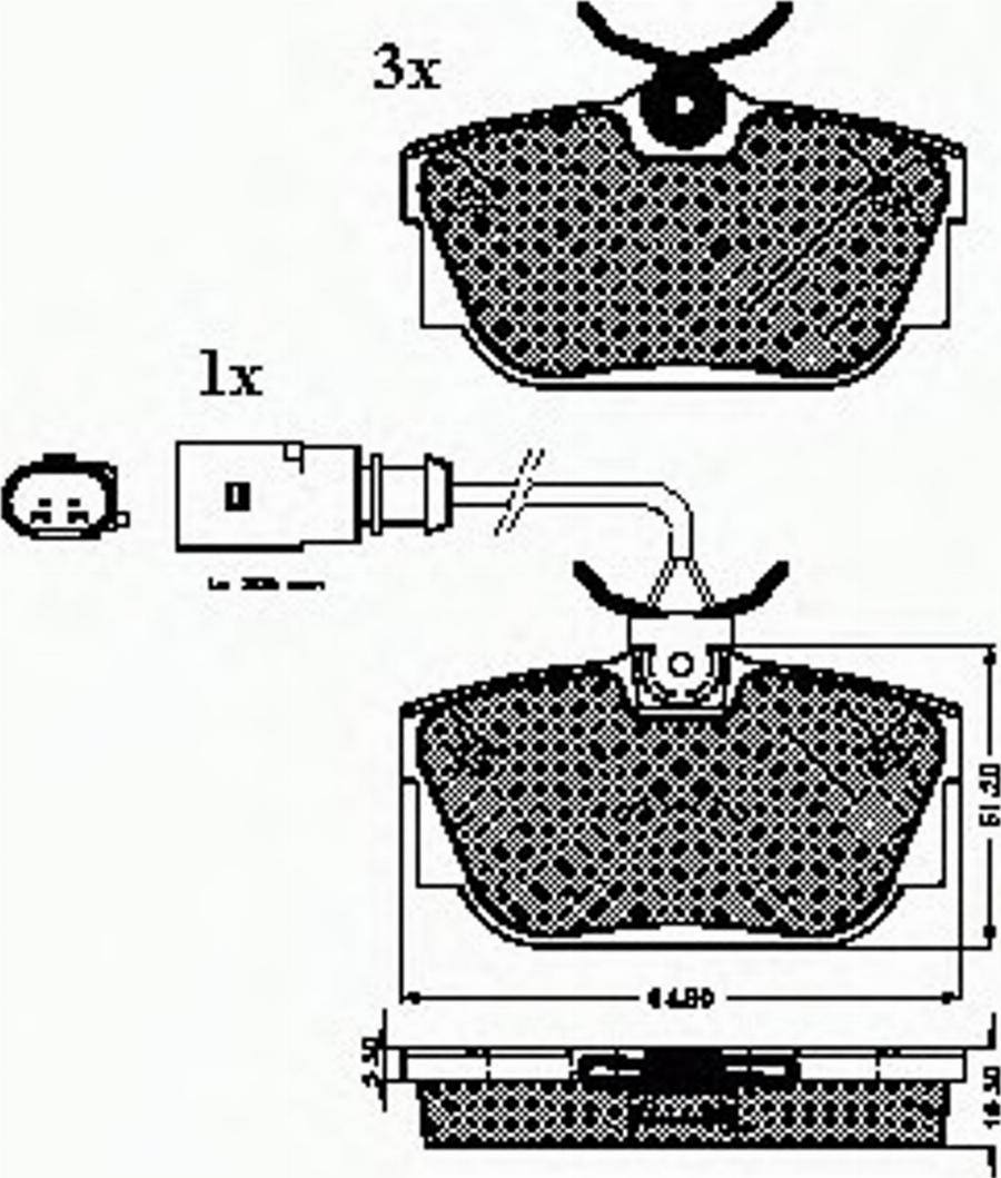 Spidan 32636 - Kit de plaquettes de frein, frein à disque cwaw.fr