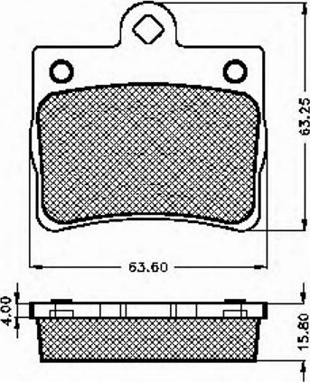 Spidan 32633 - Kit de plaquettes de frein, frein à disque cwaw.fr