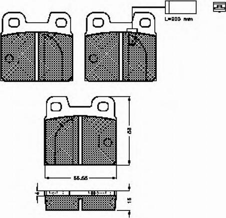 Spidan 32624 - Kit de plaquettes de frein, frein à disque cwaw.fr