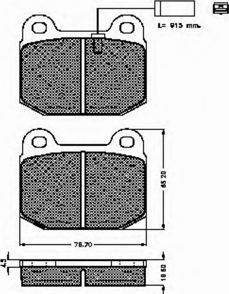 Spidan 32625 - Kit de plaquettes de frein, frein à disque cwaw.fr