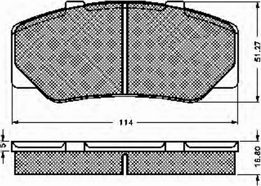 Spidan 32621 - Kit de plaquettes de frein, frein à disque cwaw.fr