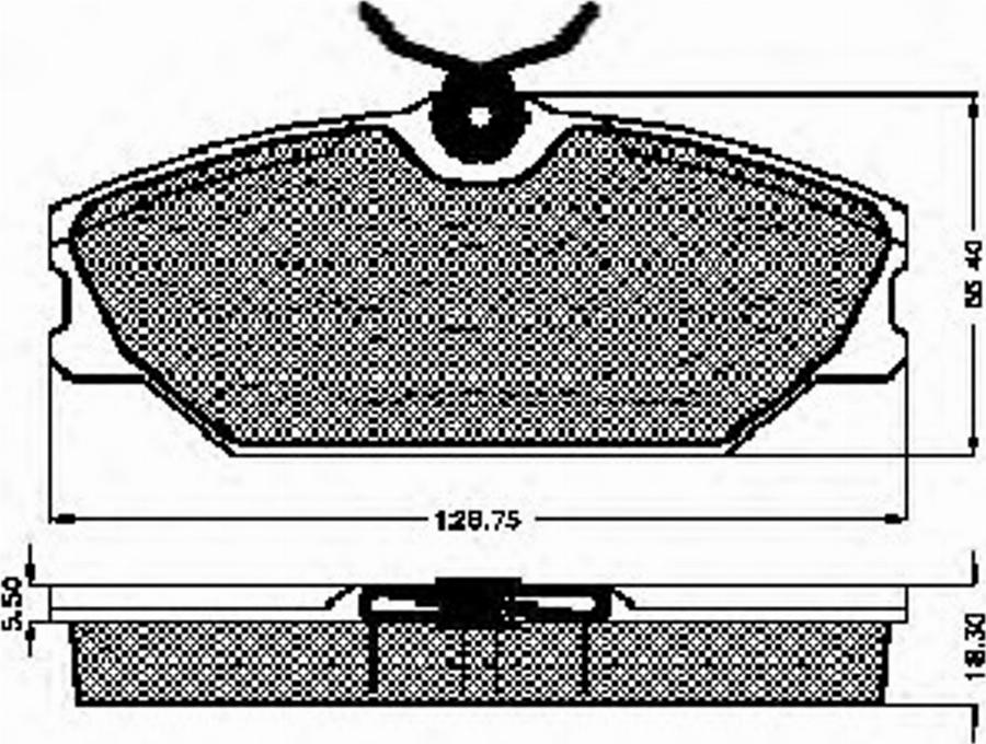 Spidan 32674 - Kit de plaquettes de frein, frein à disque cwaw.fr