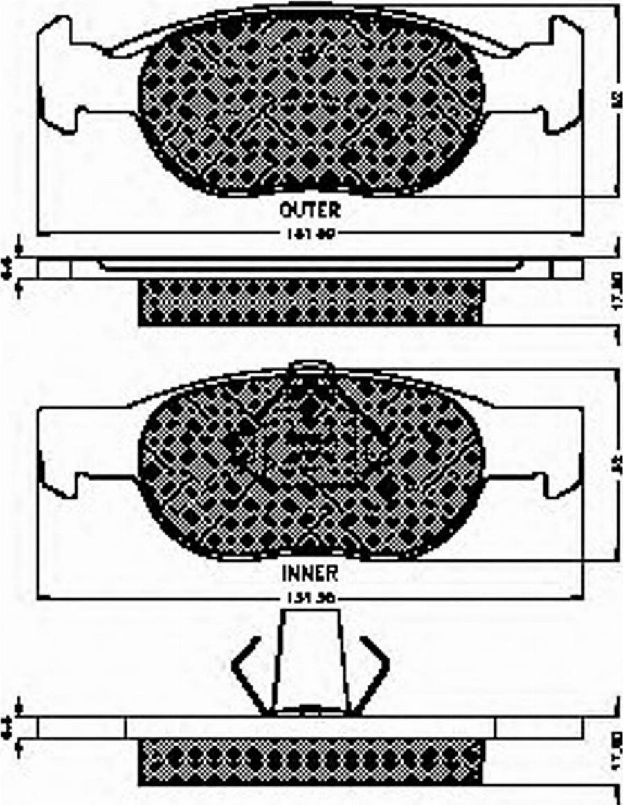 Spidan 32675 - Kit de plaquettes de frein, frein à disque cwaw.fr