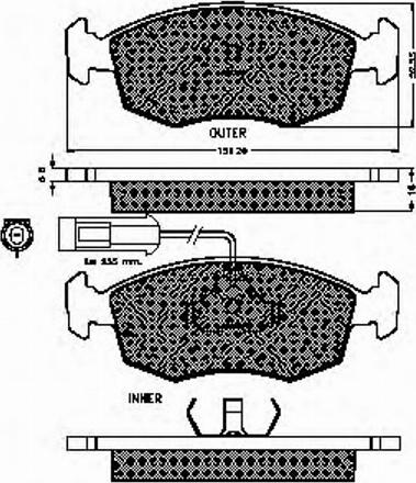 Spidan 32678 - Kit de plaquettes de frein, frein à disque cwaw.fr